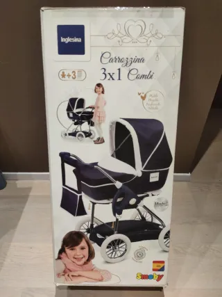 Carricoche y silla de bebés retro (muñecos)