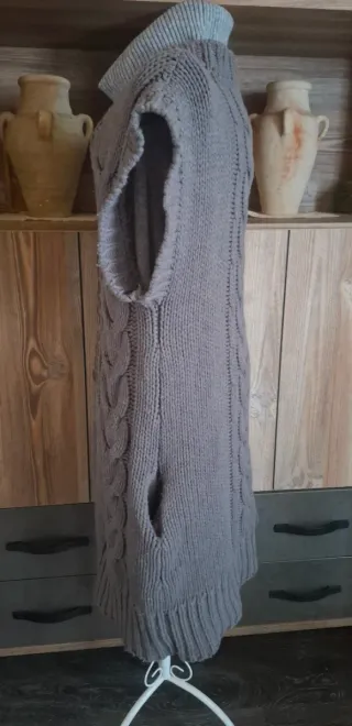 Chaleco largo lana M/L