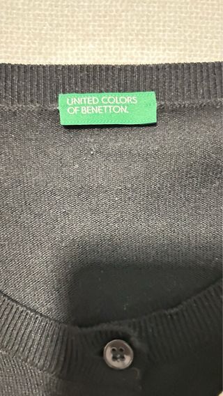 Cárdigan Benetton Negro