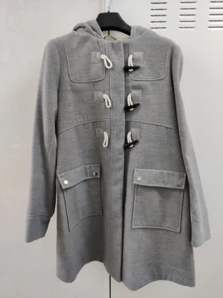 Abrigo premamá gris