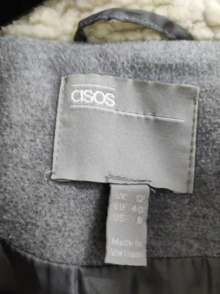 Abrigo premamá gris