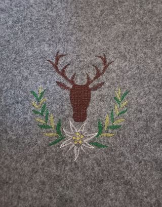 Borsa lana cotta grigia