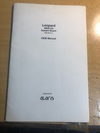 Manual OEM Alaris Leopard 486SLC2