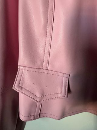 Giacca rosa Twinset bambina similpelle