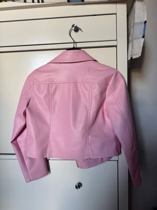 Giacca rosa Twinset bambina similpelle