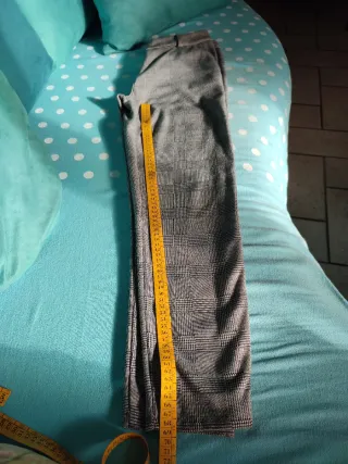 Pantaloni donna fantasia pied de poule