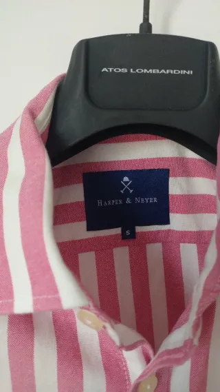 Camisa Harper a Rayas Rosas / Blancas Talla S