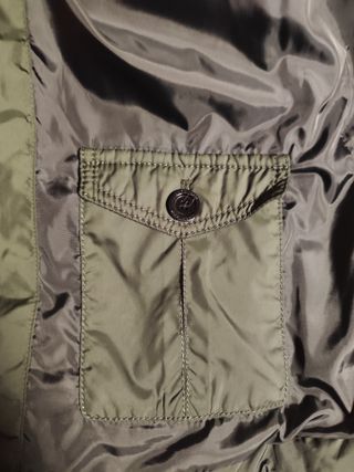 Chaqueta Sahariana Zara Man Verde Oscuro Talla M