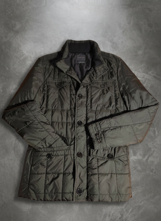 Chaqueta Sahariana Zara Man Verde Oscuro Talla M