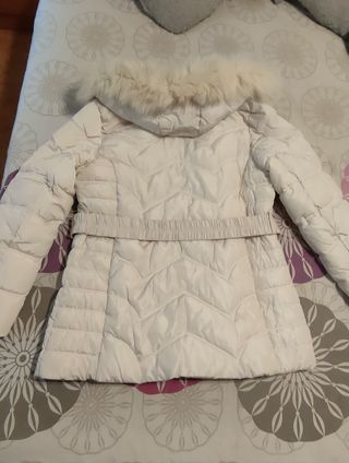 Abrigo invierno mujer blanco a estrenar