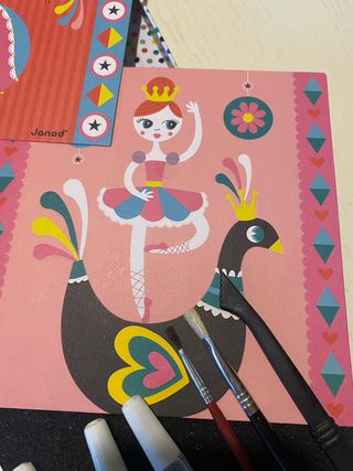 Set de cuadros con brillantinas