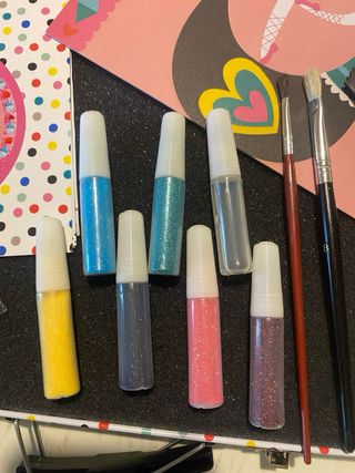 Set de cuadros con brillantinas