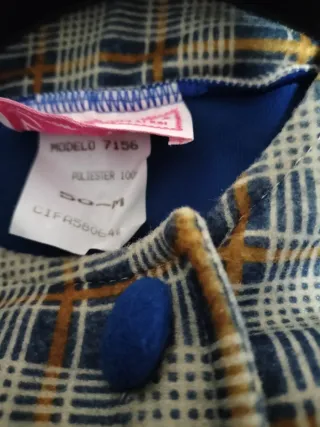 Bata azul mujer con cinturón