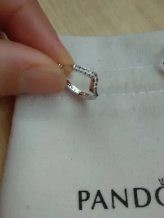 Pendientes Pandora V Corazón Plata