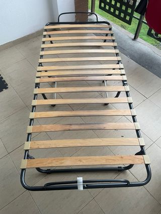 Estructura Cama Plegable Metal y Madera