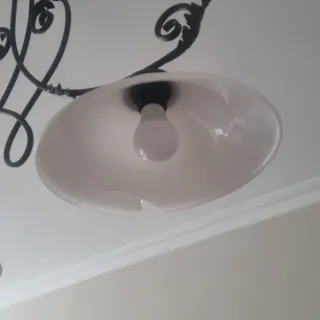 Lámpara de techo forja y cristal