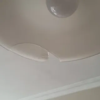 Lámpara de techo forja y cristal