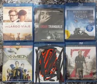 Lote 3 Blu-ray: X-Men, Z, Un Lugar Tranquilo U
