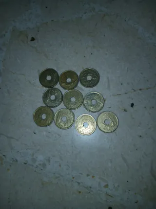 Monedas 5 duros distintas fechas