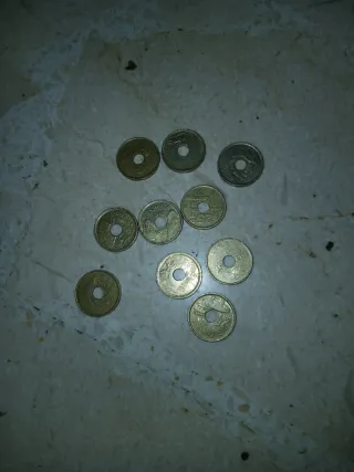 Monedas 5 duros distintas fechas