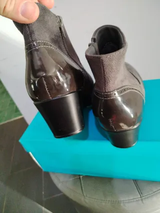 Stivaletti Donna Zeppa N.40 Marrone