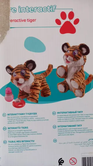 Tigre interativo One Two Fun fofinho