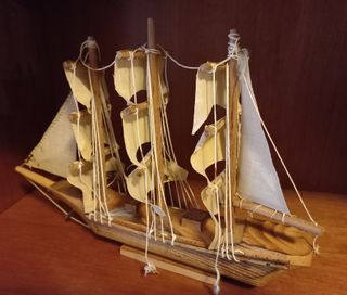 Veliero in legno