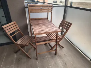 Muebles Balcón Madera Plegable