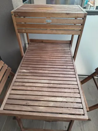 Muebles Balcón Madera Plegable
