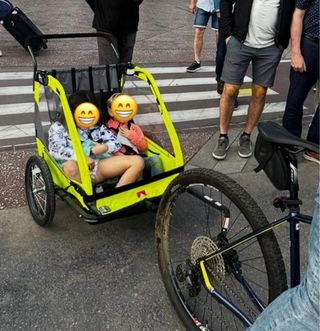 Remolque Bicicleta para niños.