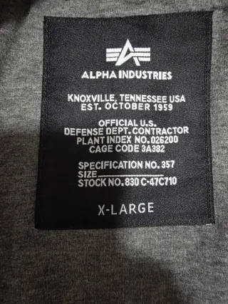 Chaqueta Alpha Industries Camuflaje Verde