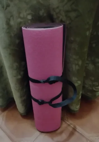 Esterilla Yoga Pilates Rosa, 176×61 CT y 6 mm