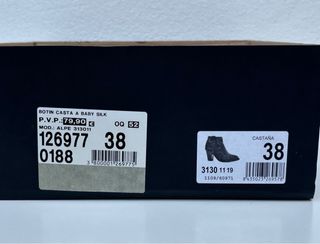 Botines marrón, 38, Alpe.