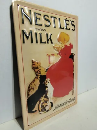 Cartel Chapa Antiguo Nestle Swiss Milk