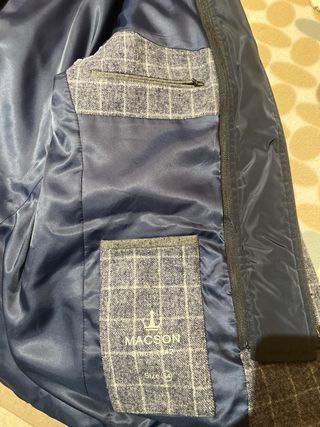 Americana Macson Gris Azulado Talla 54