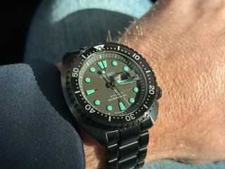 Seiko King Tortuga Black Series Night Vision