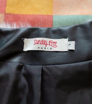 Cazadora polipiel con pelo