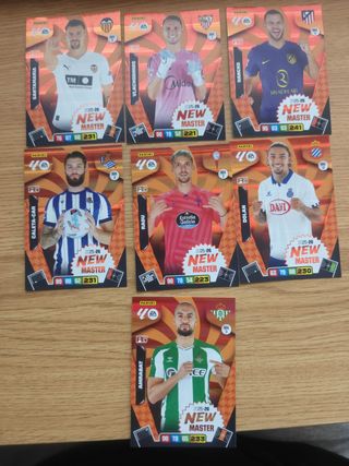 Lote 7 New Master Adrenalyn XL 25 26 Card Fichajes