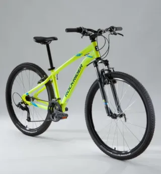 Bicicleta Montaña Rockrider Amarillo Fluo