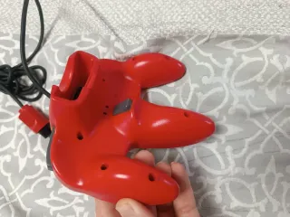 Mando N64 Rojo + Super Smash Bros.