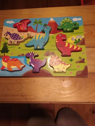 Puzzle de Madera Dinosaurios 3 x 10€