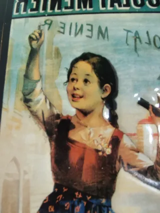 Cartel antiguo Chocolat Menier