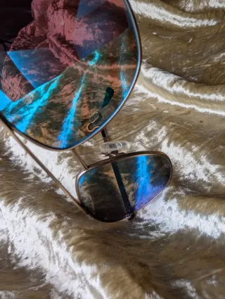 Gafas de sol Hawkers doradas y azules