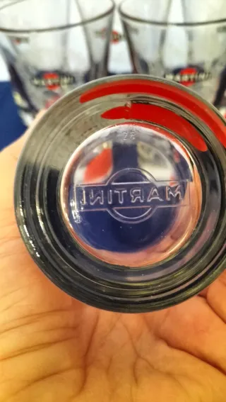 6 Bicchieri Martini Vintage Anni '70