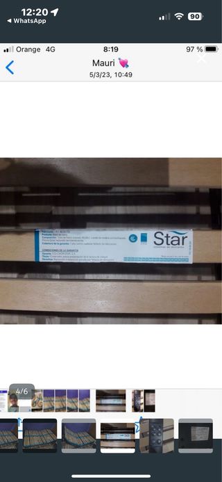 Cama articulada 105x90 con colchón