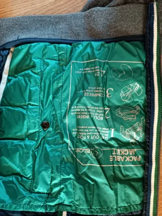 Cazadora El Ganso azul y gris