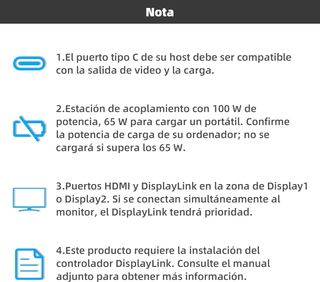 Base WAVLINK DisplayLink 5K 2 Monitores HDMI DP