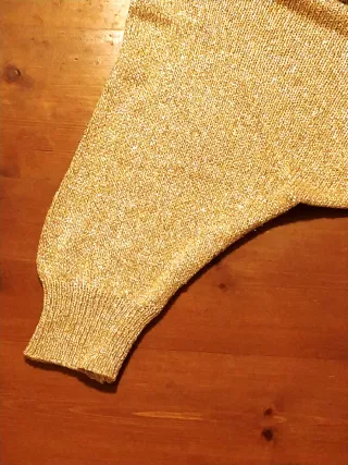 Maglina dorata effetto lurex