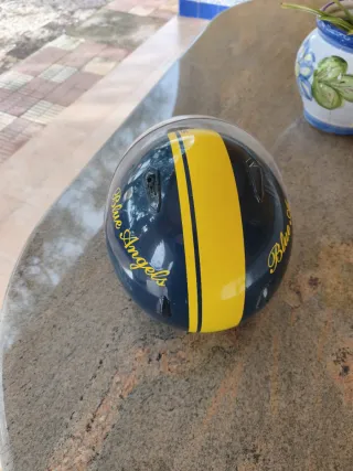 Casco Azul y Amarillo Blue Angels