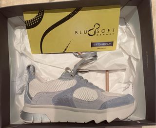 Zapatillas Stonefly grises y blancas